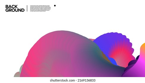 Vector colorful gradient abstract fluid background for banner template