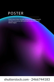Vector colorful gradient abstract poster design