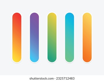 Vector colorful gradient background collection.