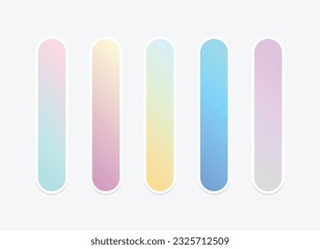 Colección de fondo de degradado de color vectorial.