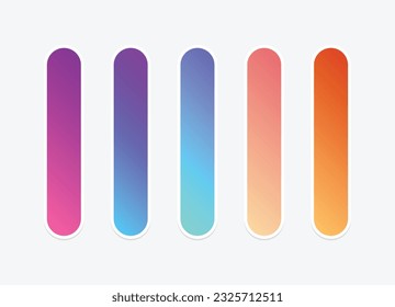 Colección de fondo de degradado de color vectorial.