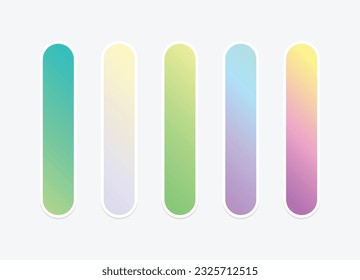 Colección de fondo de degradado de color vectorial.