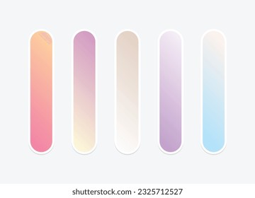 Vector colorful gradient background collection.