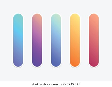 Vector colorful gradient background collection.