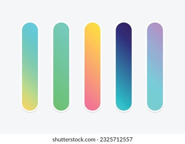 Vector colorful gradient background collection.