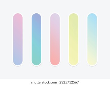 Colección de fondo de degradado de color vectorial.