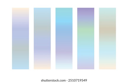 colección colorida del gradiente del Vector, sistema del elemento del sistema del color del gradiente