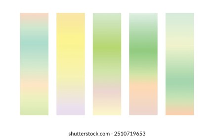 Vector colorful gradient collection, Gradient color set element set