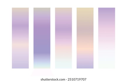 colección colorida del gradiente del Vector, sistema del elemento del sistema del color del gradiente