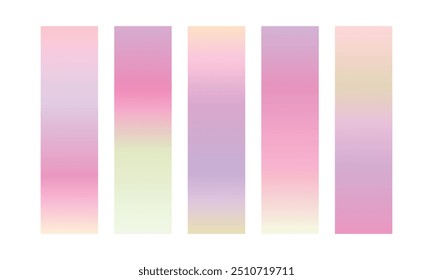 colección colorida del gradiente del Vector, sistema del elemento del sistema del color del gradiente