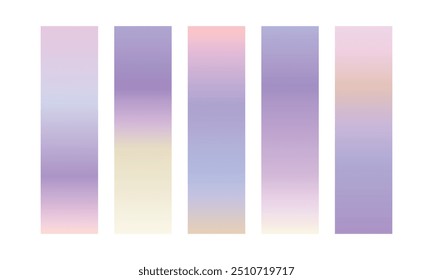 colección colorida del gradiente del Vector, sistema del elemento del sistema del color del gradiente