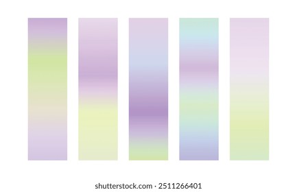 Vector colorful gradient collection, Gradient color set element set