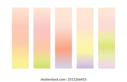 colección colorida del gradiente del Vector, sistema del elemento del sistema del color del gradiente