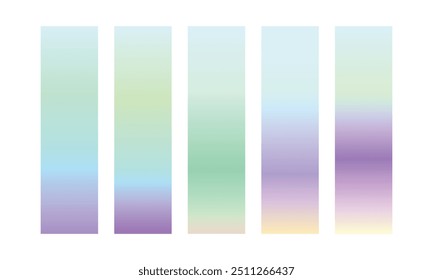 Coleção de gradientes coloridos de vetor, Conjunto de elementos de conjunto de cores de gradiente