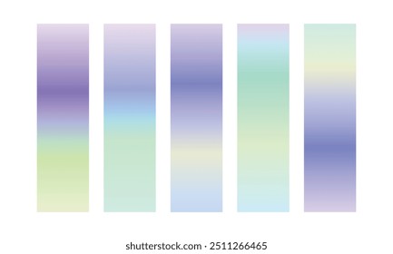 Coleção de gradientes coloridos de vetor, Conjunto de elementos de conjunto de cores de gradiente