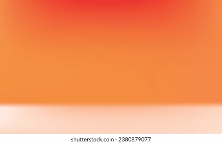 Vector colorful gradient studio backdrop with empty space for your content.