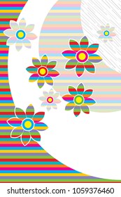 Vector colorful greetings card