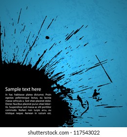 Vector colorful grunge background with place for your text. Vector illustration.