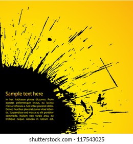 Vector colorful grunge background with place for your text. Vector illustration.