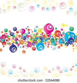 Vector colorful grunge banner.