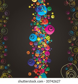 Vector colorful grunge banner.