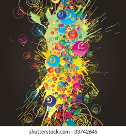 Vector colorful grunge banner.