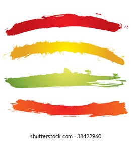 Vector colorful grunge banners