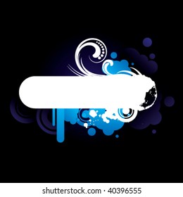 Vector. Colorful grunge frame. All elements are separated and easy to edit.