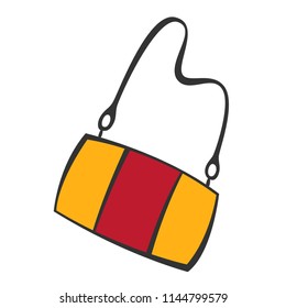 vector colorful handbag