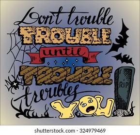 vector colorful handmade quotation, motivator