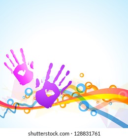 vector colorful hands vector design
