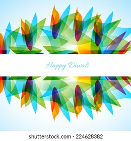 vector colorful Happy diwali background 