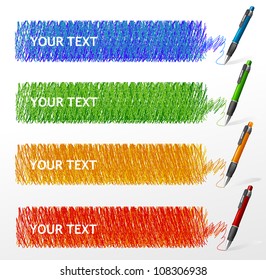 Vector colorful headers