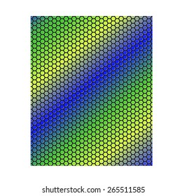 Vector colorful Honeycombs