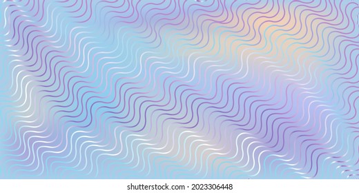 Vector of colorful horizontal gradient background with waves