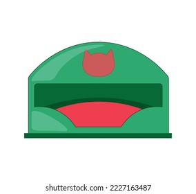 Vector de casa colorida para gato.