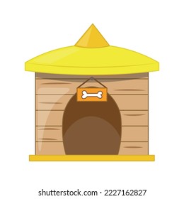 Vector of colorful house for dog.