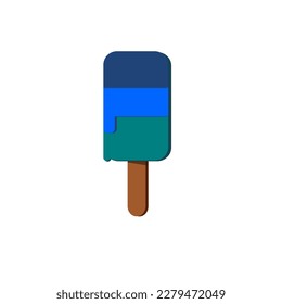 vector colorful ice cream with white background