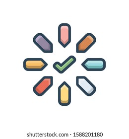 Vector colorful icon for add