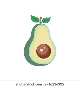 Vector colorful icon for alligator fruit