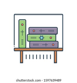 Vector colorful icon for ancient