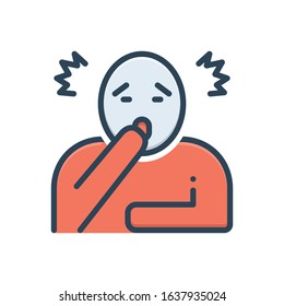 Vector colorful icon for astonish 