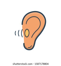 Vector colorful icon for audio