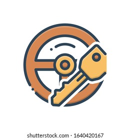 Vector colorful icon for autoparts