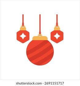 Vector colorful icon for bauble