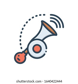 Vector colorful icon for beeps