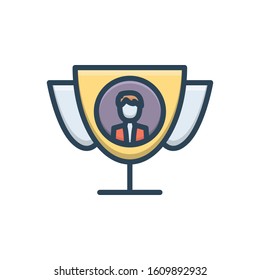Vector colorful icon for best proposal