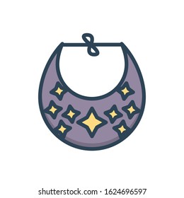 Vector colorful icon for bibs