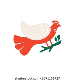 Vector colorido icono para el pájaro