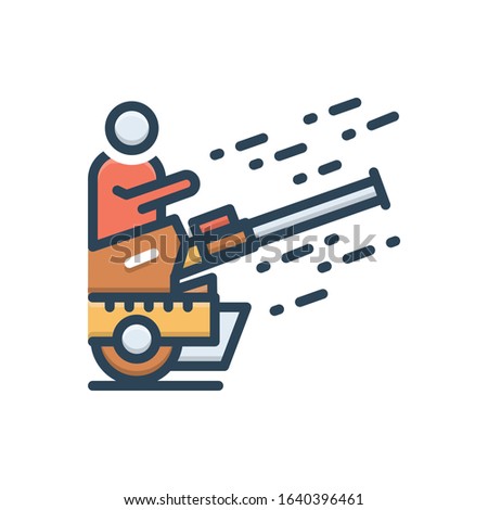Vector colorful icon for blitzkrieg